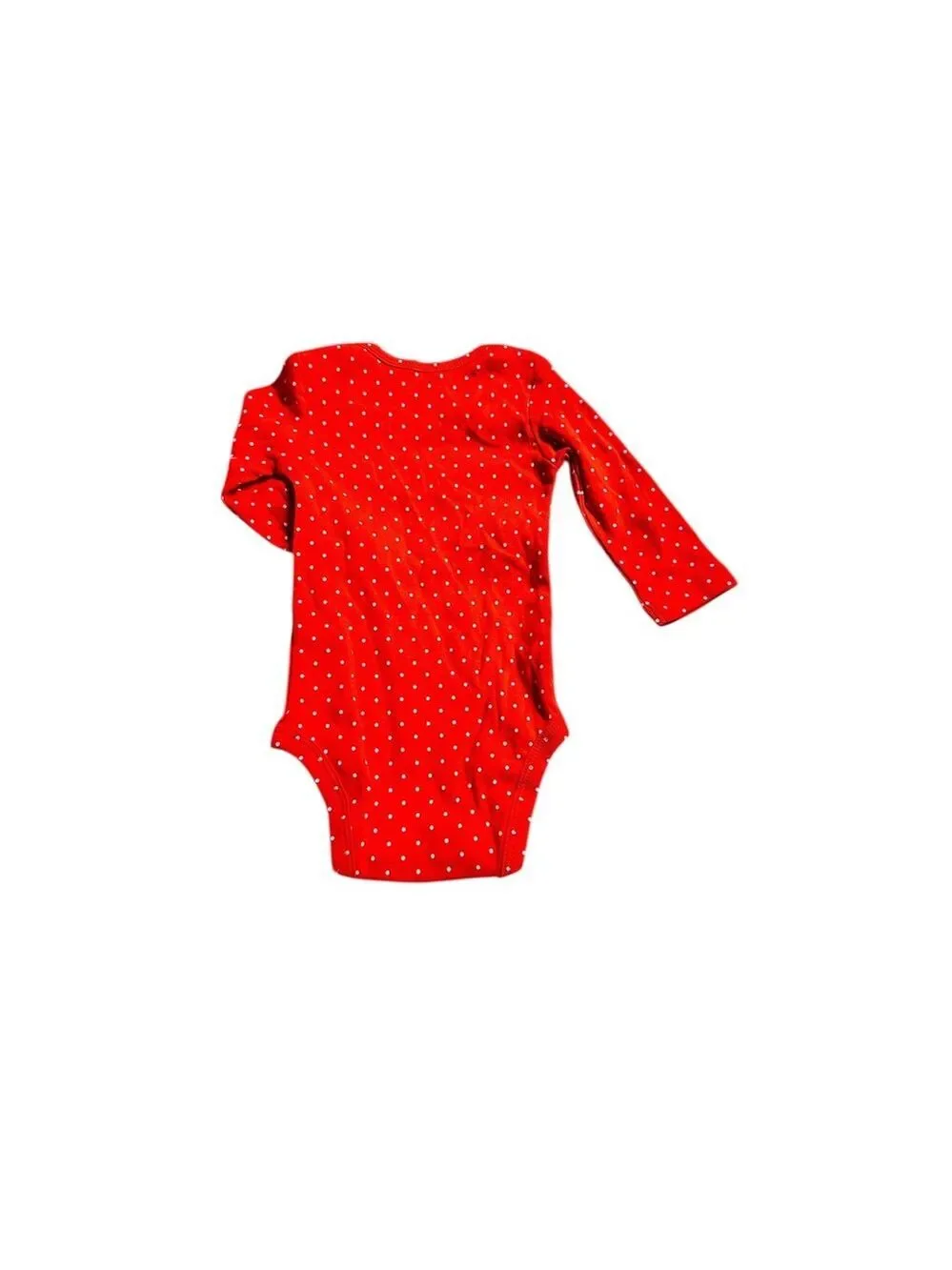 Carter's Infant Girls Set of Two One Piece Red & White Long Sleeve Size 6M